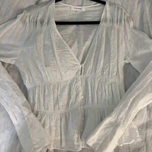White button up blouse from Frame